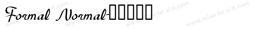 Formal Normal字体转换